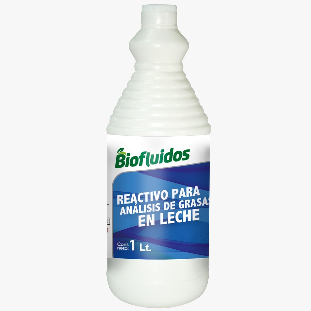 Reactivo para análisis de grasas en leche